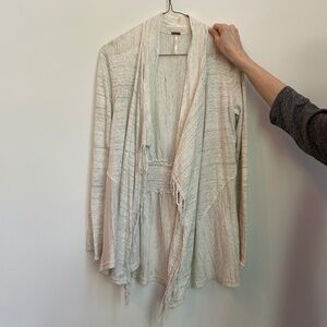 Free People Summer Lightweight Cream Sweater